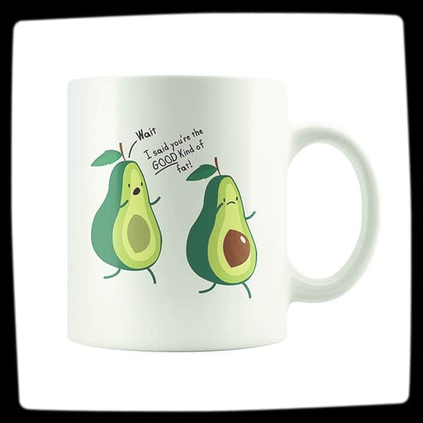 Funny Avocado Fat Coffee Mug