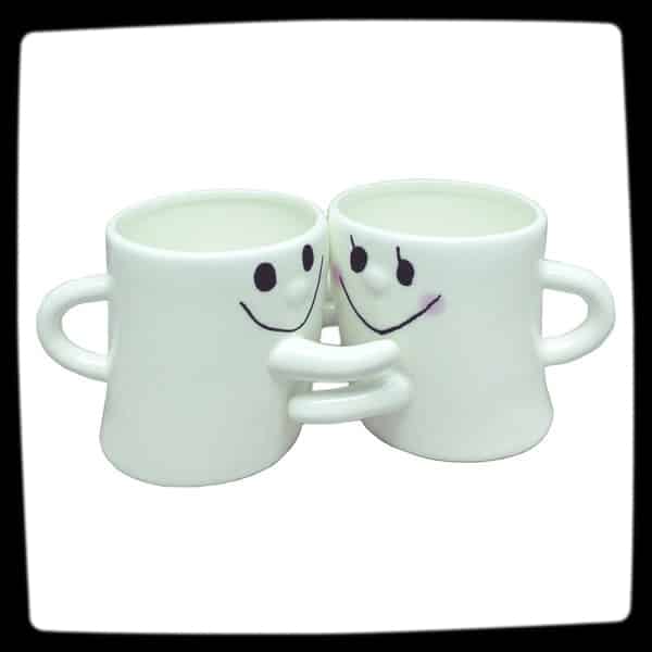 Happy Hug Cute Coffee Mug - Image 1