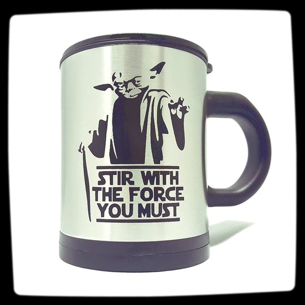The Star Wars Yoda Self Stirring Coffee Mug