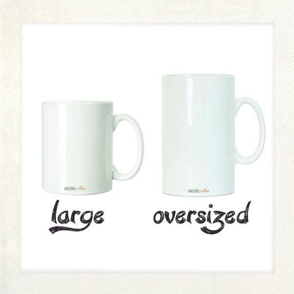 Large vs. Oversized Coffee Mugs - Cover