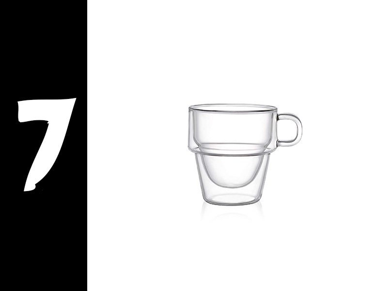 Espresso Glass Coffee Mug by JOYJOLT