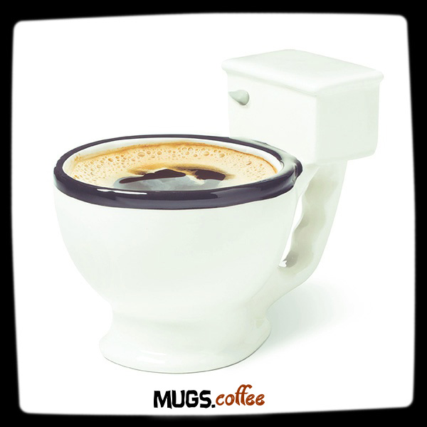 Toilet Mug - Funny Coffee Mug - Pin Image