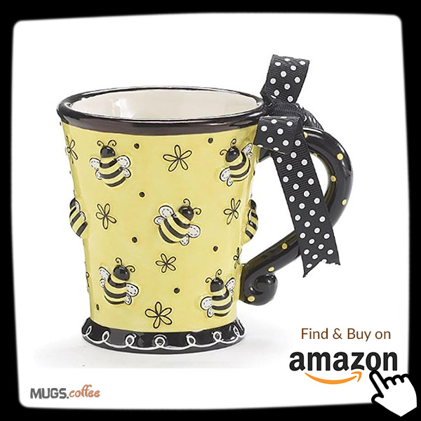Bee Joyful Polka Dot Mug