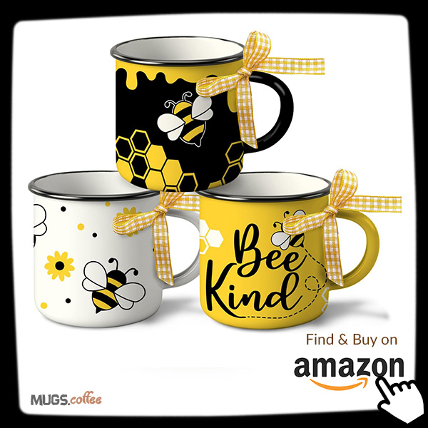 Bee Kind Floral Coffee Mug