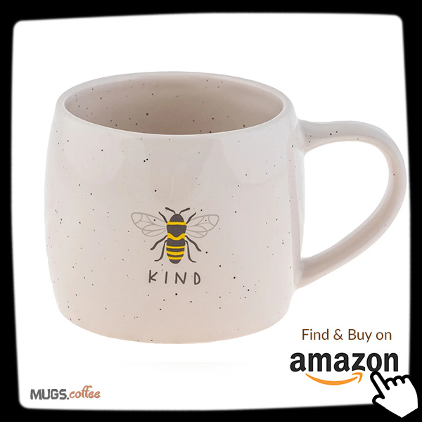 Cute Kind Bee Speckled Coffee Mug
