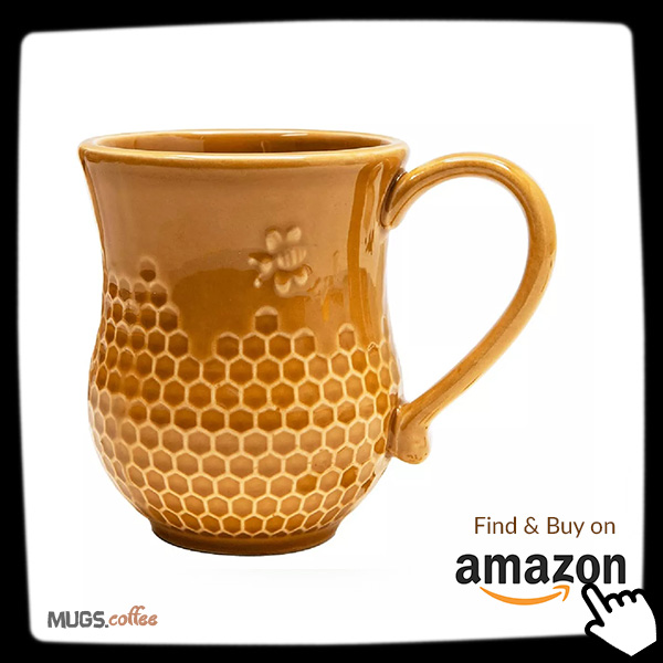 Vintage Honeycomb Bee Coffee Mug