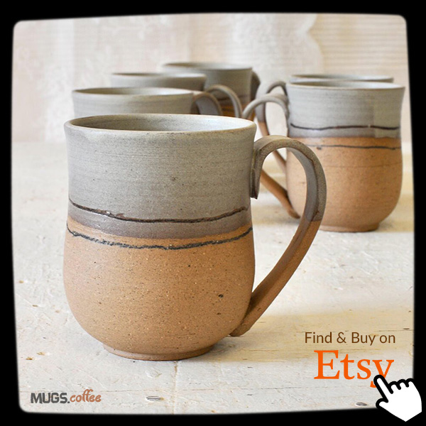 Pottery Coffee Mug Handmade by IngridDebardCeramics